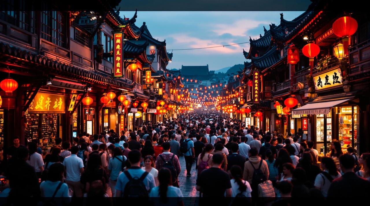 吃瓜入口社会观察：某网红城市一夜之间爆火出圈，游客蜂拥而至